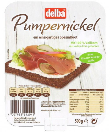 Pumpernickel 500g