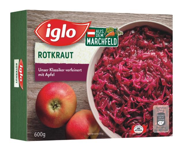 Iglo Rotkraut mit Apfel 450g