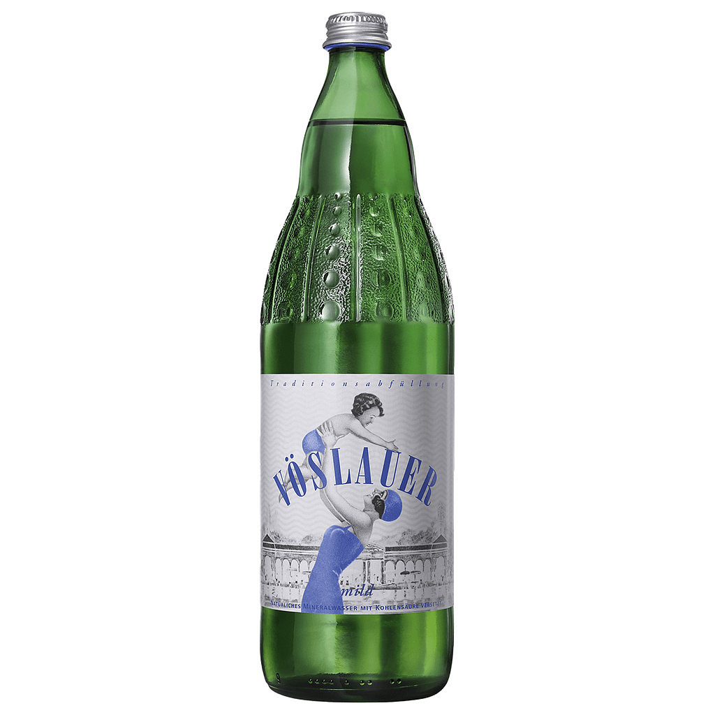 Vöslauer Prickelnd Mineralwasser 1l (Kiste)