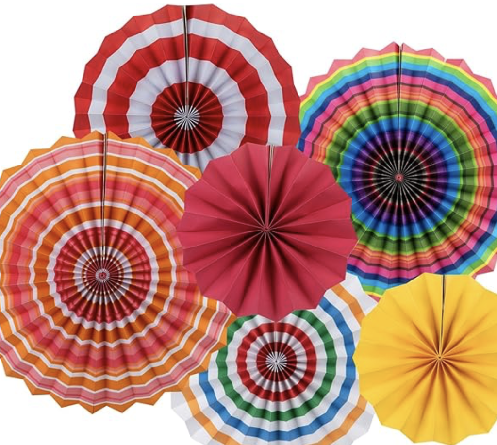 Set 12 Stück Rosette (Lampion) gemischt