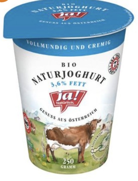 Bio Naturjoghurt 3,6% Fett 250 g