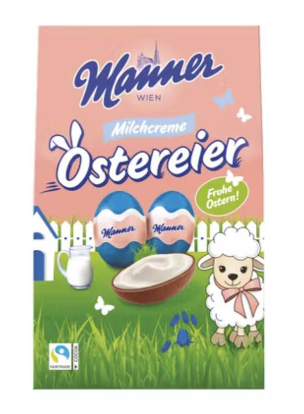 Manner Milchcreme Ostereier 150g