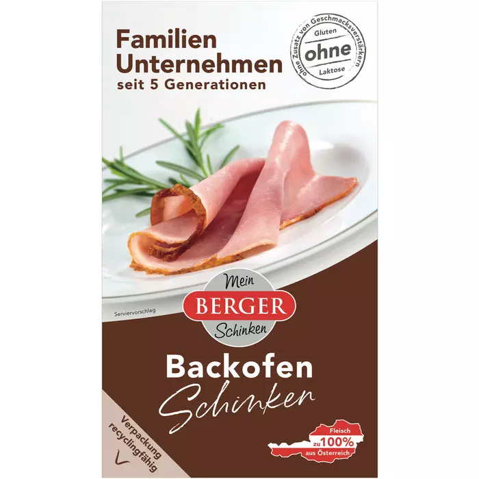 Berger Backofenschinken geschnitten 100g