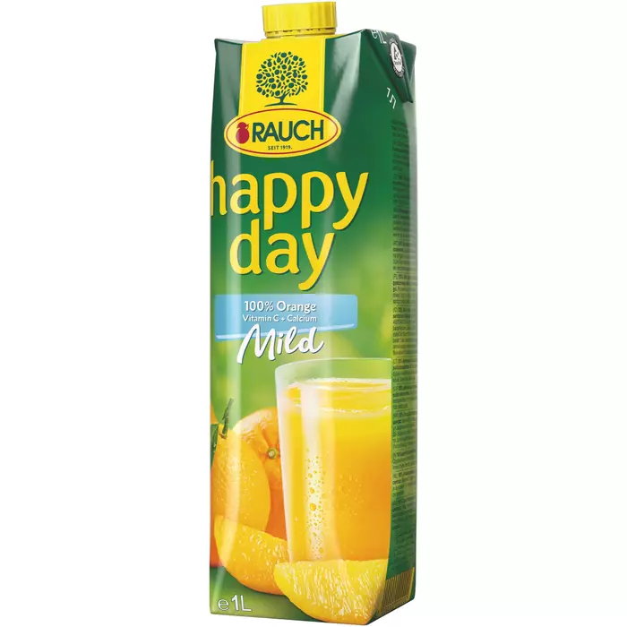 Happy Day Orangensaft 100% Mild + Calcium 1l