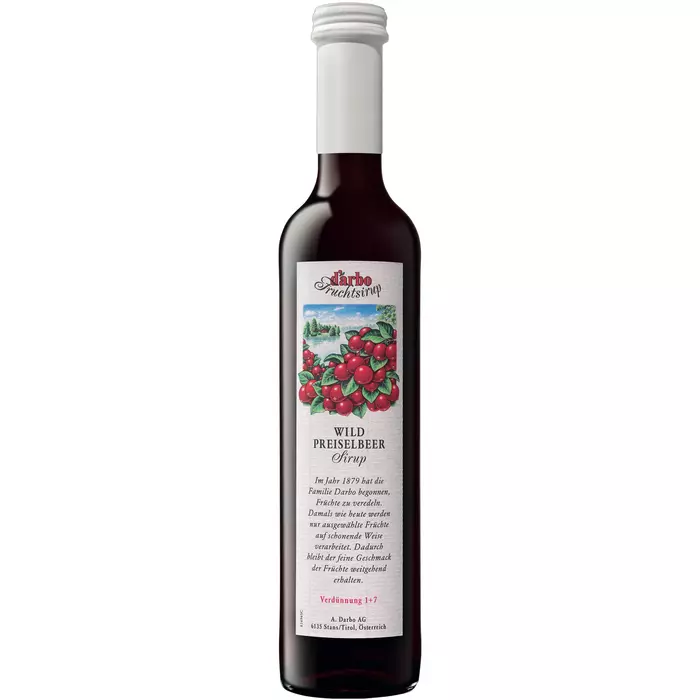 Darbo Wildpreiselbeersirup 0,5l