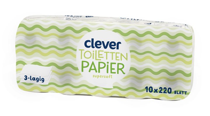 Toilettenpapier 3-lagig 10er