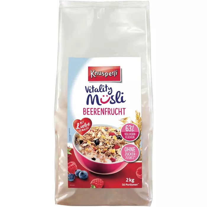 Knusperli Vitality Müsli Beerenfrucht 2kg