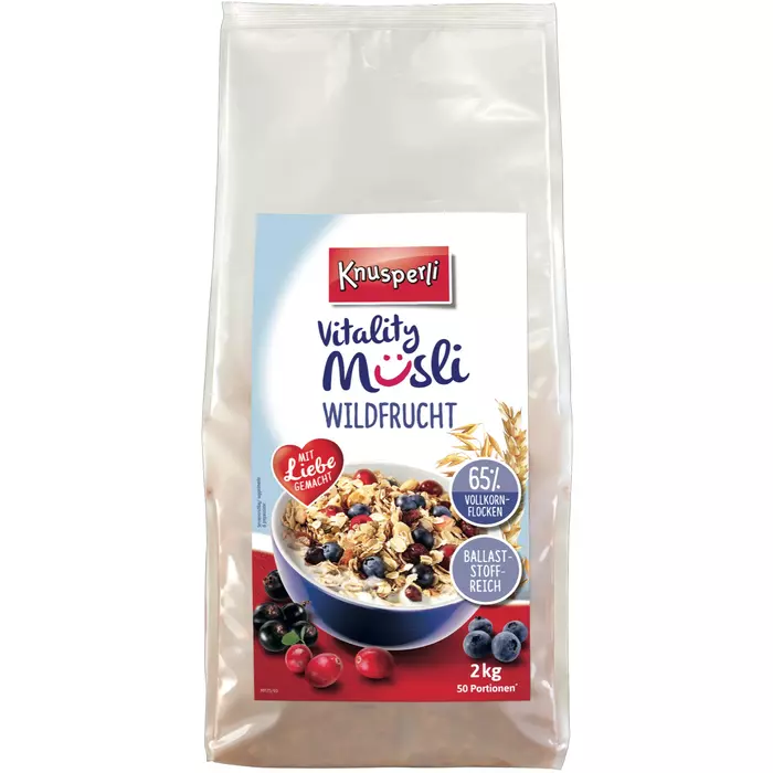 Knusperli Vitality Müsli Wildfrucht 2kg