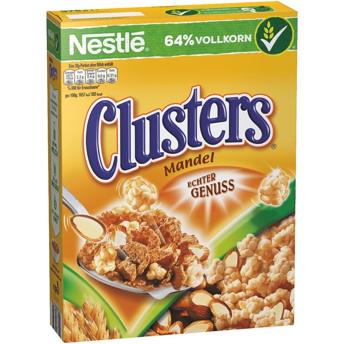 NESTLE CLUSTERS MANDEL-NUSS 375g