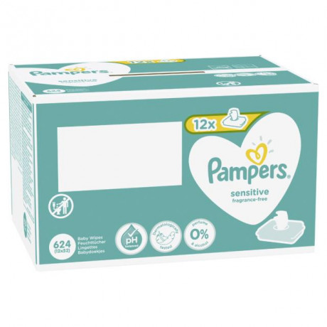 Pampers Babytücher Sees. 8x80 Stk. 