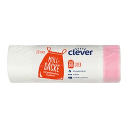 [9999665] Clever Müllsäcke mit Zugband 60lt. (20x20stk)