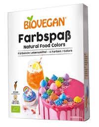 [876543] Farbspaß, Färbende Lebensmittelfarbe, BIO 6 Farben