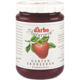 [57554] Darbo Naturrein Gartenerdbeeren Konfitüre Extra, 50% Fruchtanteil 450g