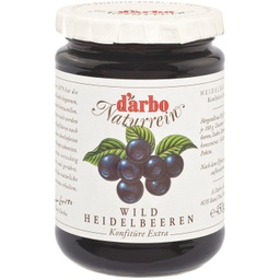 [58586] Darbo Naturrein Wildheidelbeeren Konfitüre Extra, 50% Fruchtanteil 450g	