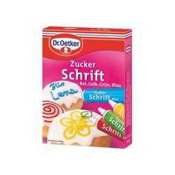 [455527] Oetker Zuckerschrift 4 Farben 100g