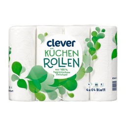 [1231430] Clever Küchenrolle 3Lagig, 6X51Blätter